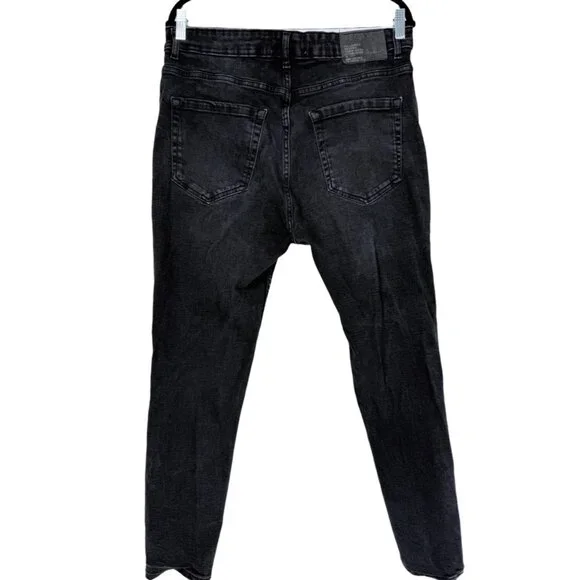 👖 Pull & Bear Washed Black Slim Fit Skinny Jeans 36 👖 - Picture 3 of 8